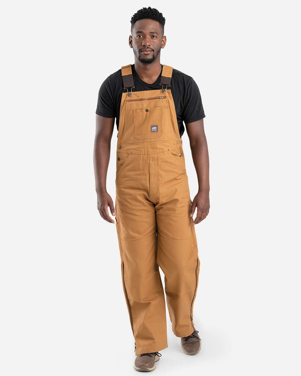 Men's Slab Unlined Duck Bib Overall – B1067 – Brown Duck_38