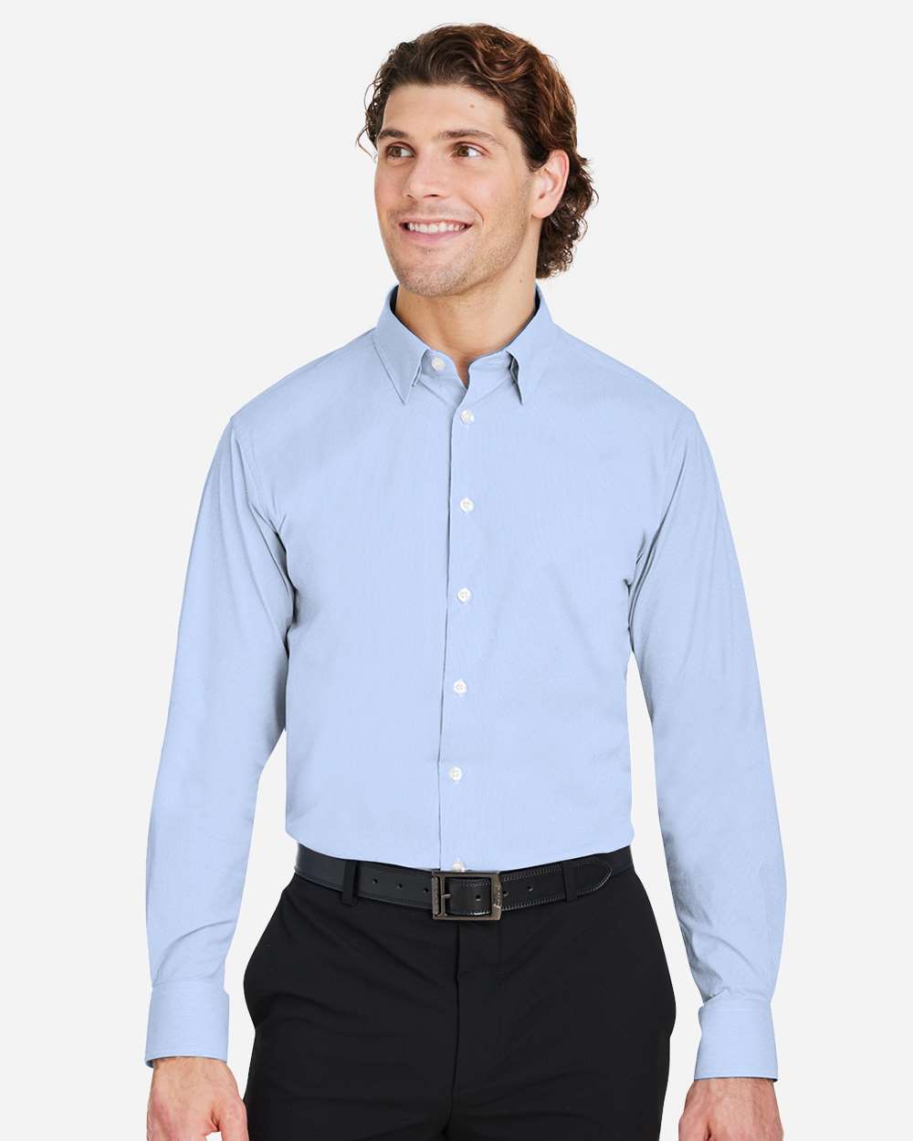 Men's CrownLux Performance® Microstripe Dress Shirt – DG537