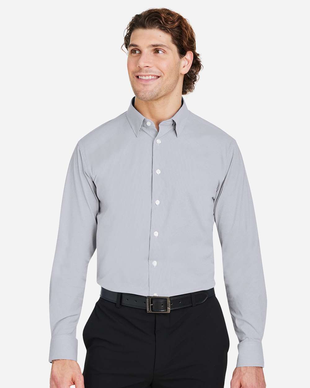 Men's CrownLux Performance® Microstripe Dress Shirt – DG537