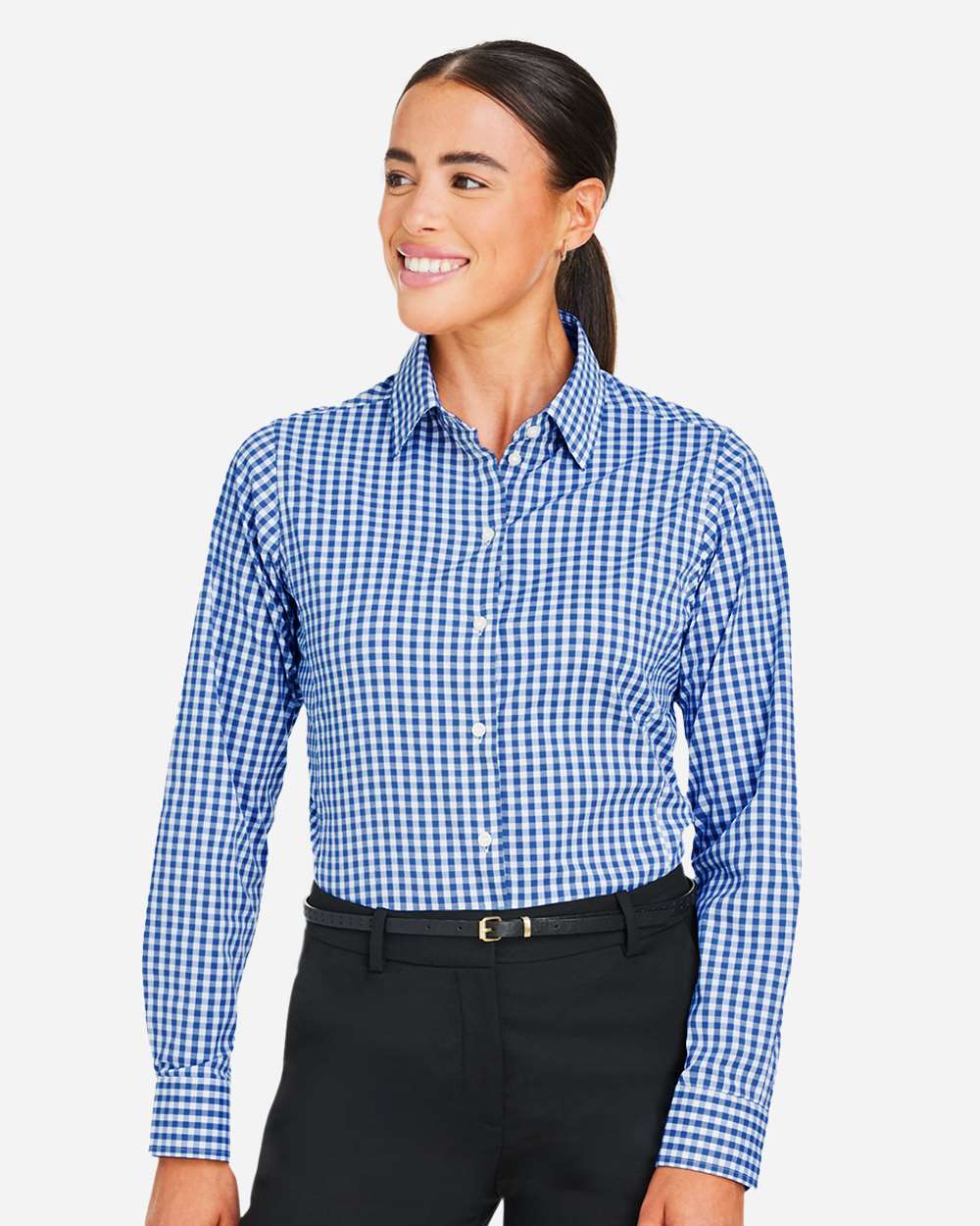 Women's CrownLux Performance® Gingham Dress Shirt – DG536W