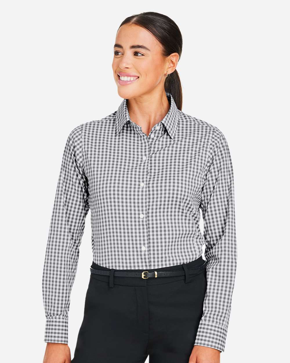 Women's CrownLux Performance® Gingham Dress Shirt – DG536W