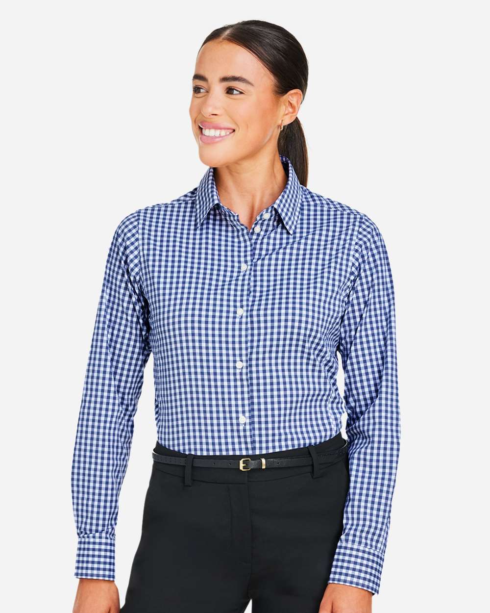 Women's CrownLux Performance® Gingham Dress Shirt – DG536W
