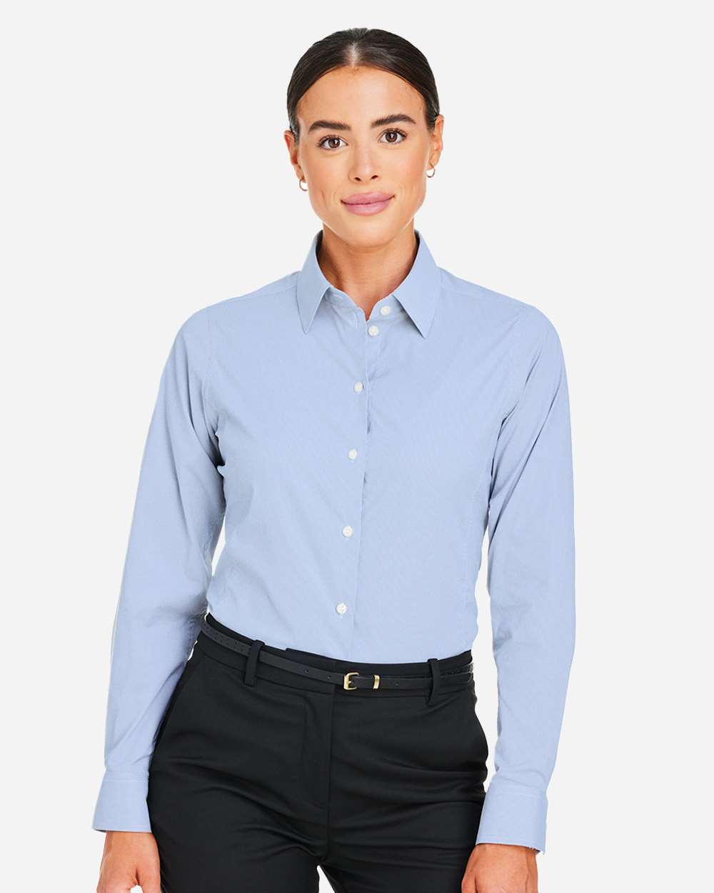 Women's CrownLux Performance® Microstripe Dress Shirt – DG537W