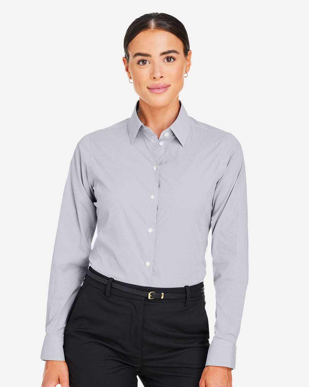 Women's CrownLux Performance® Microstripe Dress Shirt – DG537W
