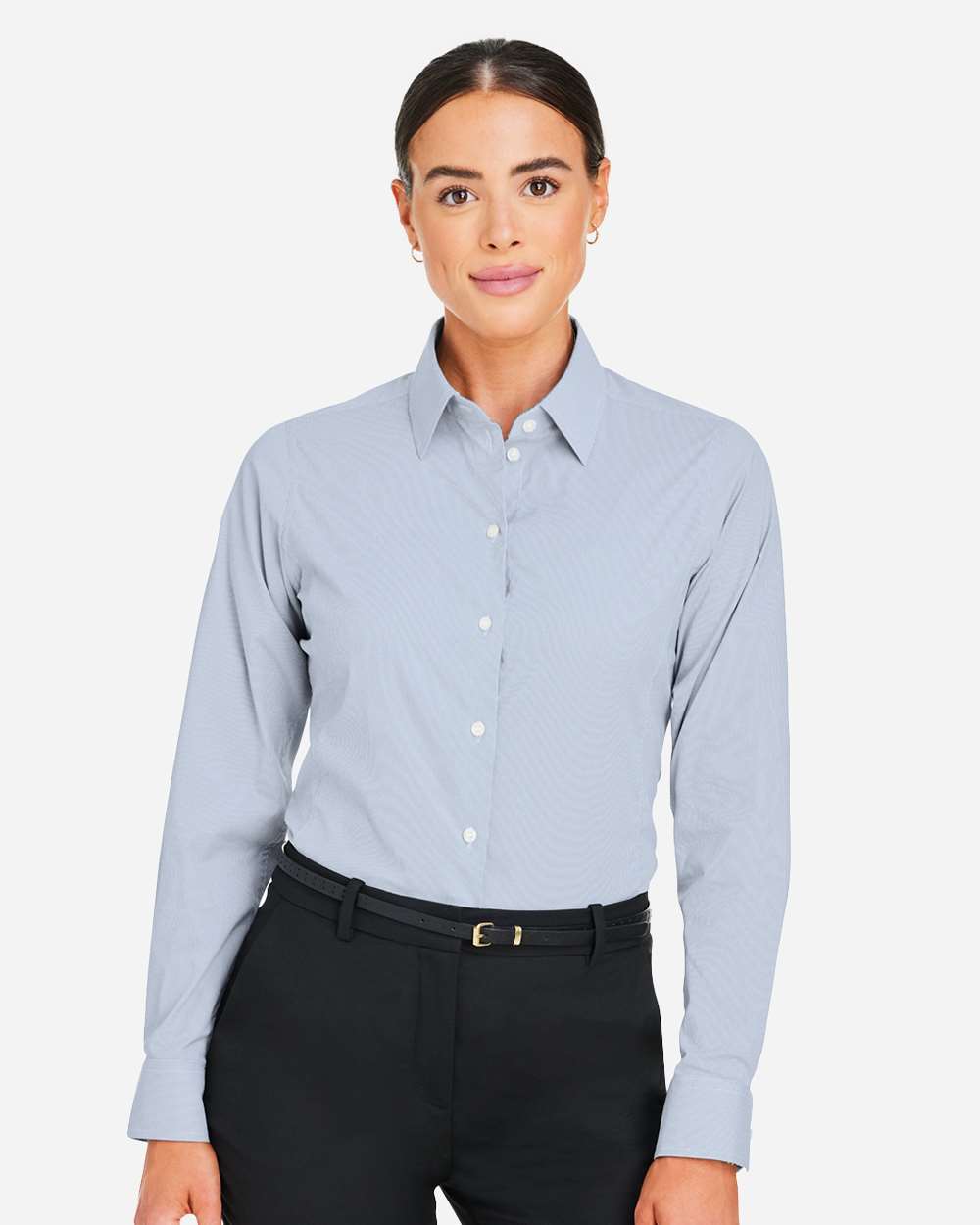 Women's CrownLux Performance® Microstripe Dress Shirt – DG537W