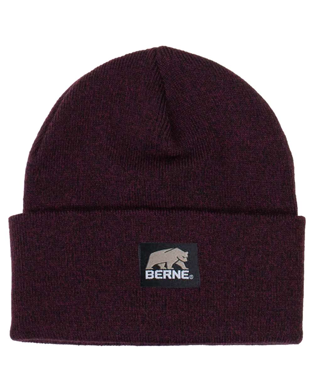 Heritage Knit Cuff Beanie – H150 – Maroon/ Black