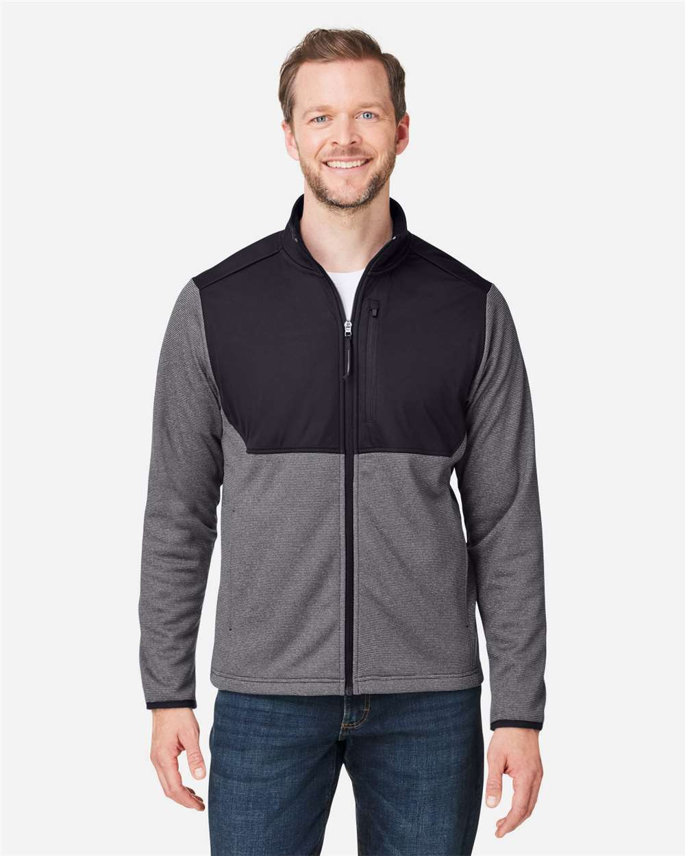 Men's Venture Heathered Stripe Hybrid Jacket – CE74