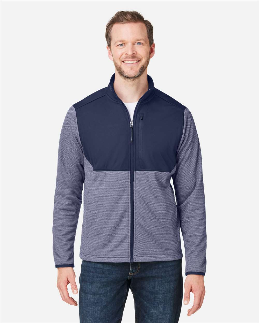 Men's Venture Heathered Stripe Hybrid Jacket – CE74