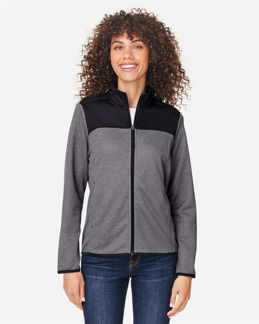 Women's Venture Heathered Stripe Hybrid Jacket – CE74W