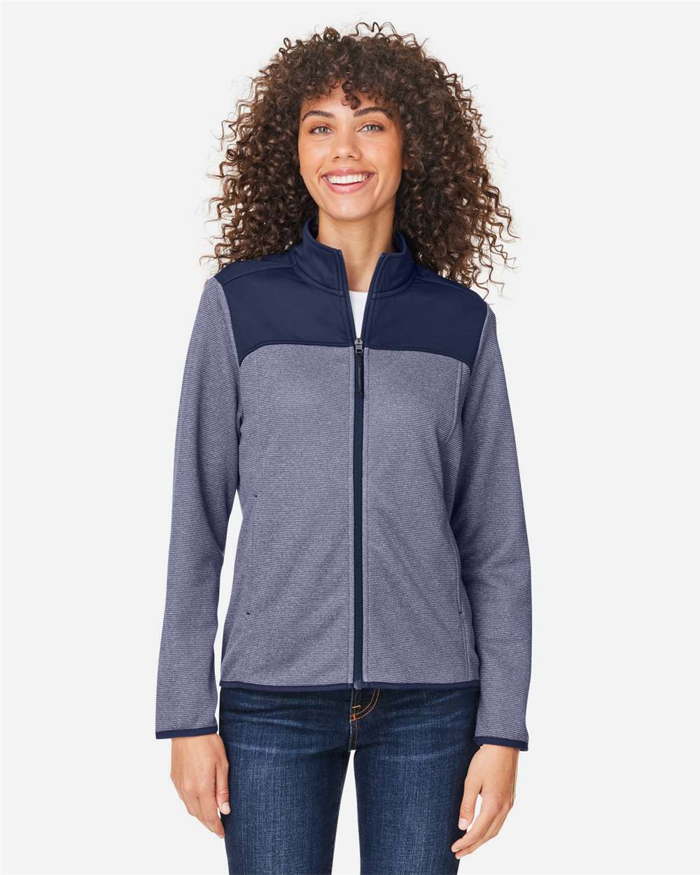 Women's Venture Heathered Stripe Hybrid Jacket – CE74W