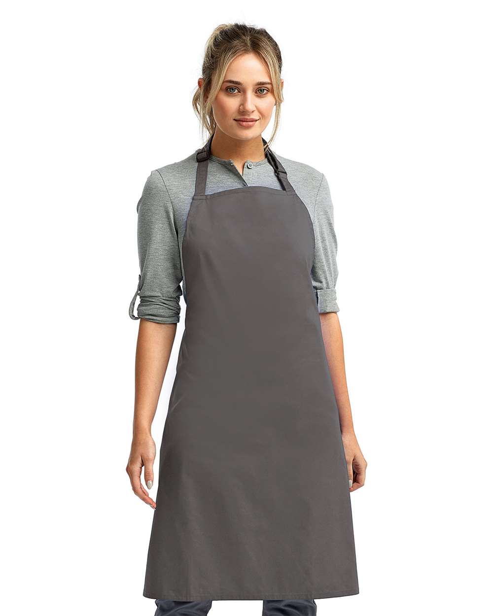 Recycled Bib Apron – RP150 – Dark Grey