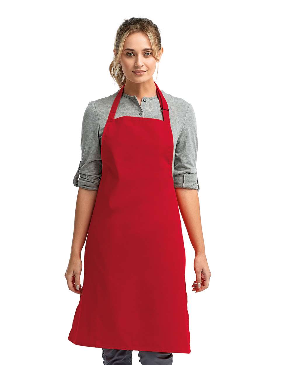 Recycled Bib Apron – RP150 – Red