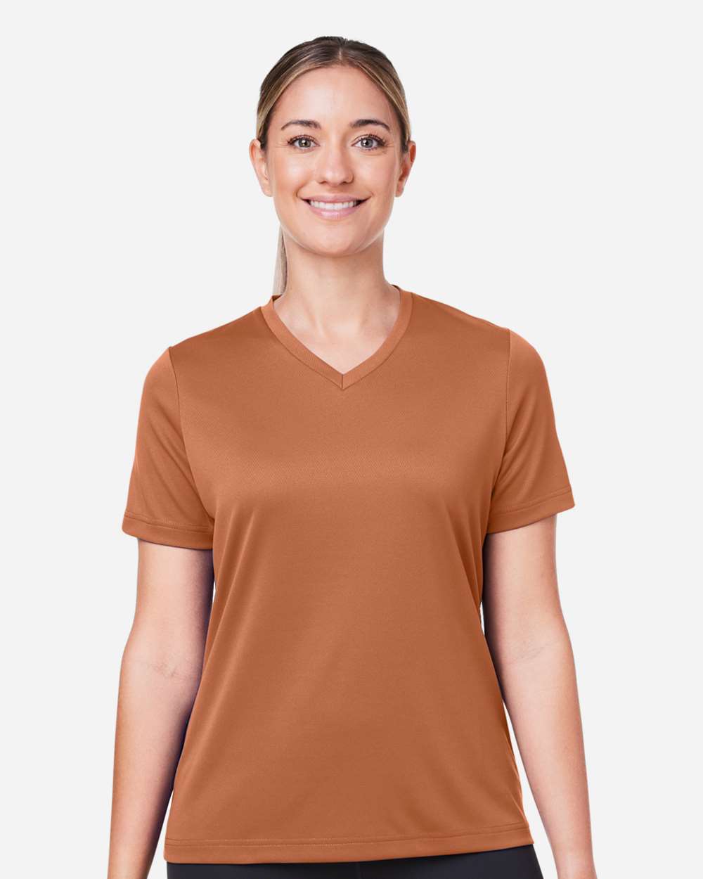 Women's Zone Performance Mesh T-Shirt – TT15W – Sport Burnt Orange