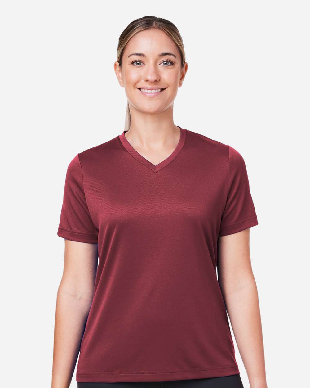 Women's Zone Performance Mesh T-Shirt – TT15W – Sport Maroon