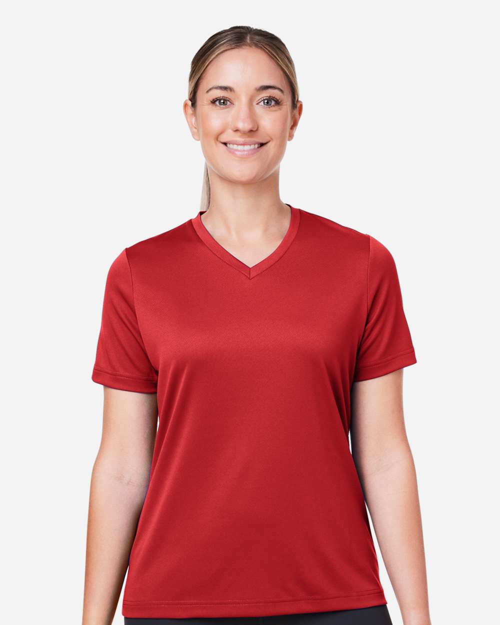 Women's Zone Performance Mesh T-Shirt – TT15W – Sport Scarlet Red