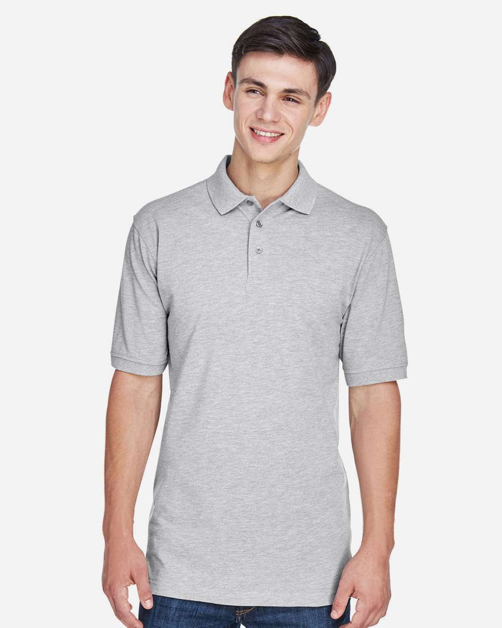 Men's Easy Blend™ Polo – M265 – Grey Heather