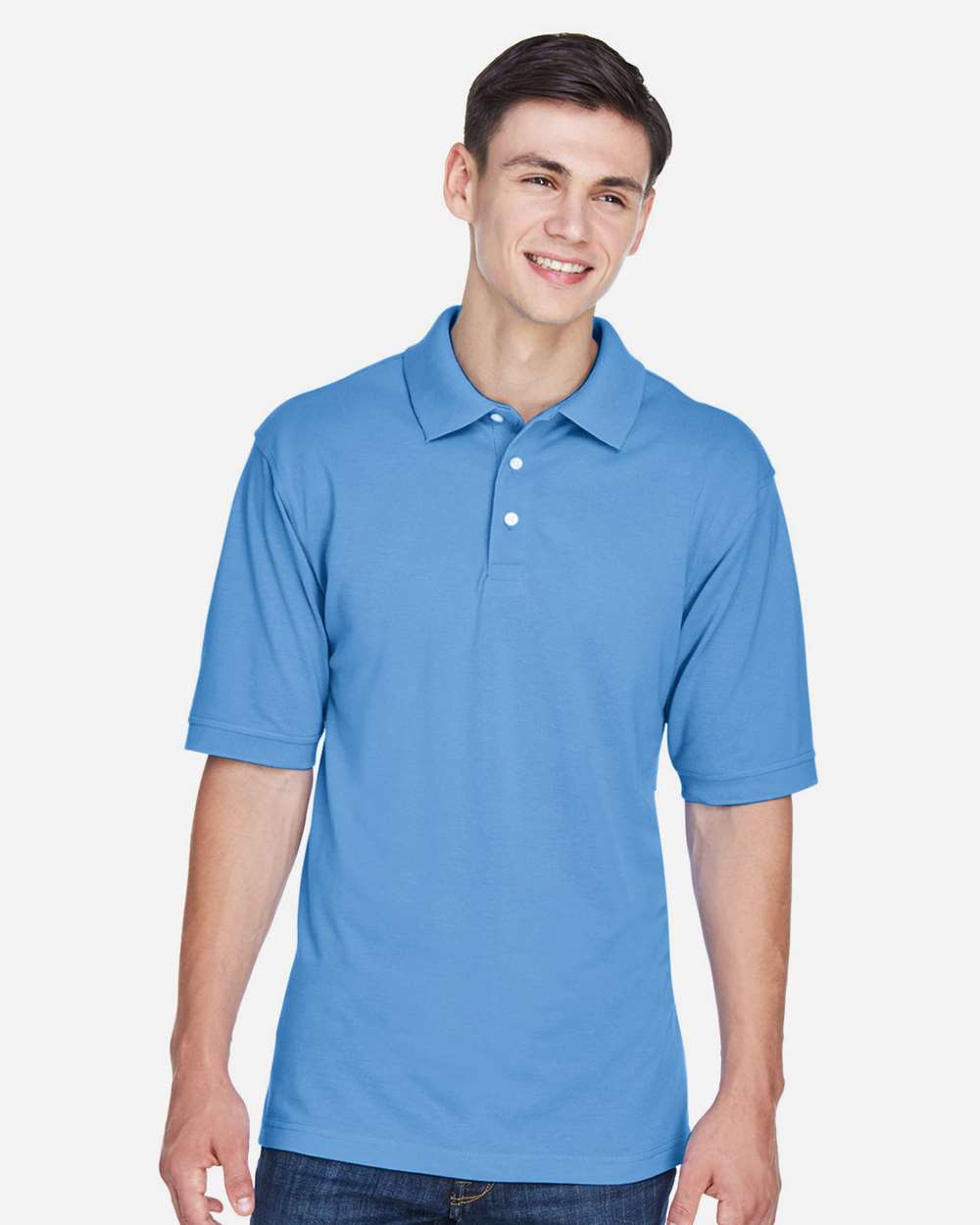 Men's Easy Blend™ Polo – M265 – Light College Blue