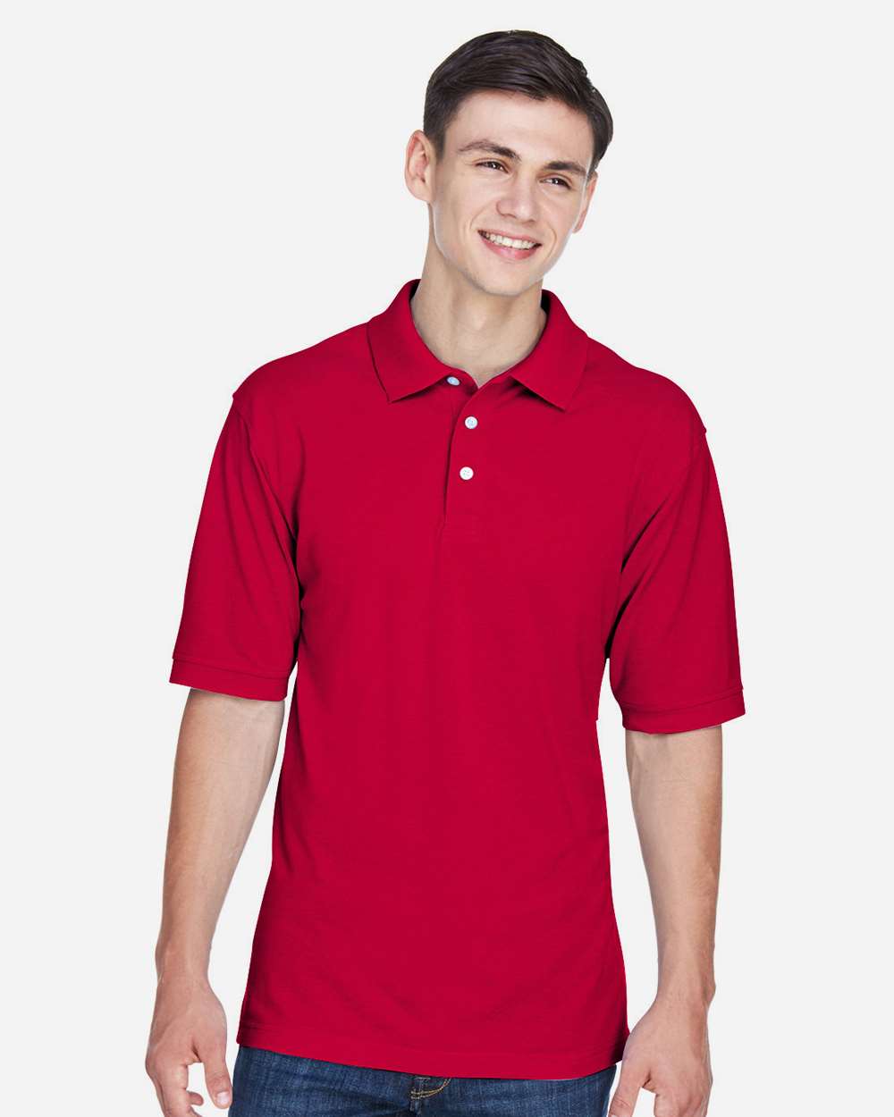 Men's Easy Blend™ Polo – M265 – Red
