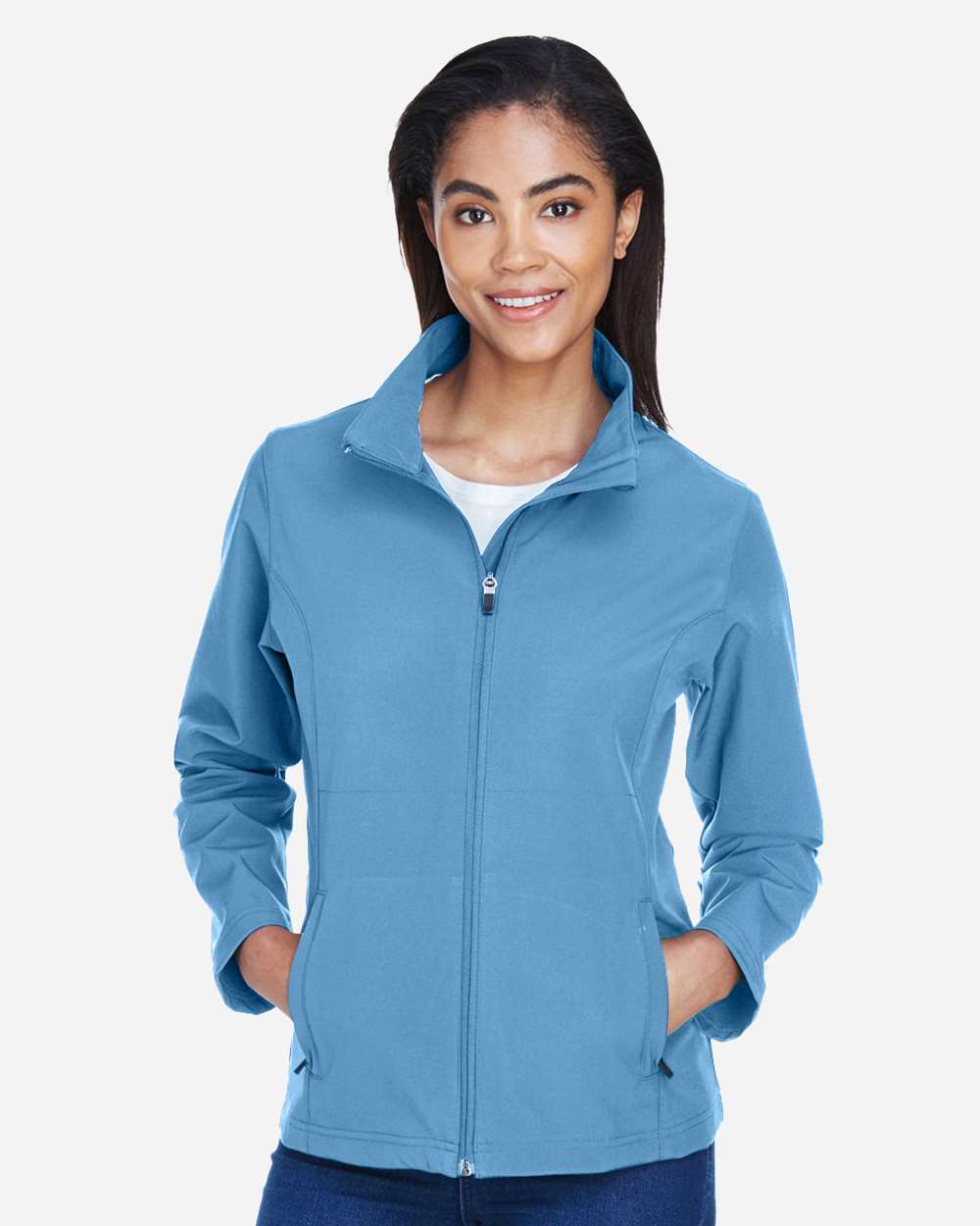 Women's Leader Soft Shell Jacket – TT80W – Sport Light Blue