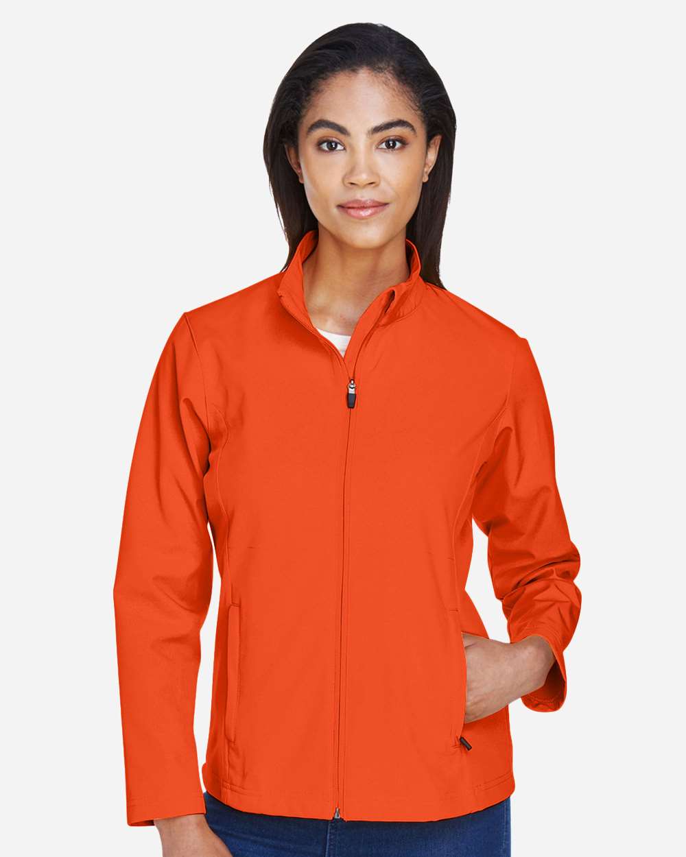 Women's Leader Soft Shell Jacket – TT80W – Sport Orange
