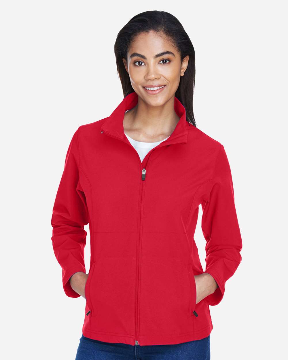 Women's Leader Soft Shell Jacket – TT80W – Sport Red