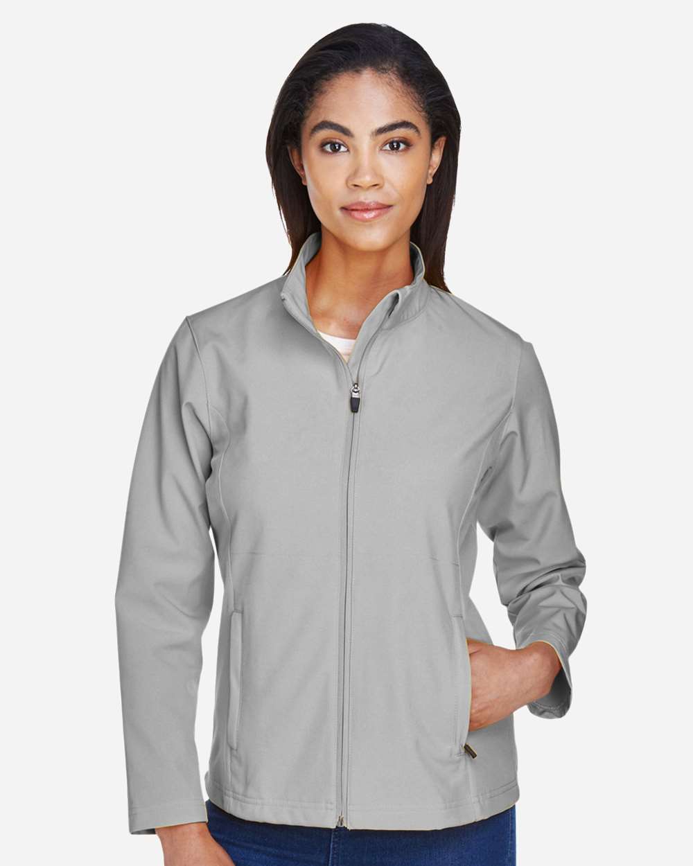 Women's Leader Soft Shell Jacket – TT80W – Sport Silver