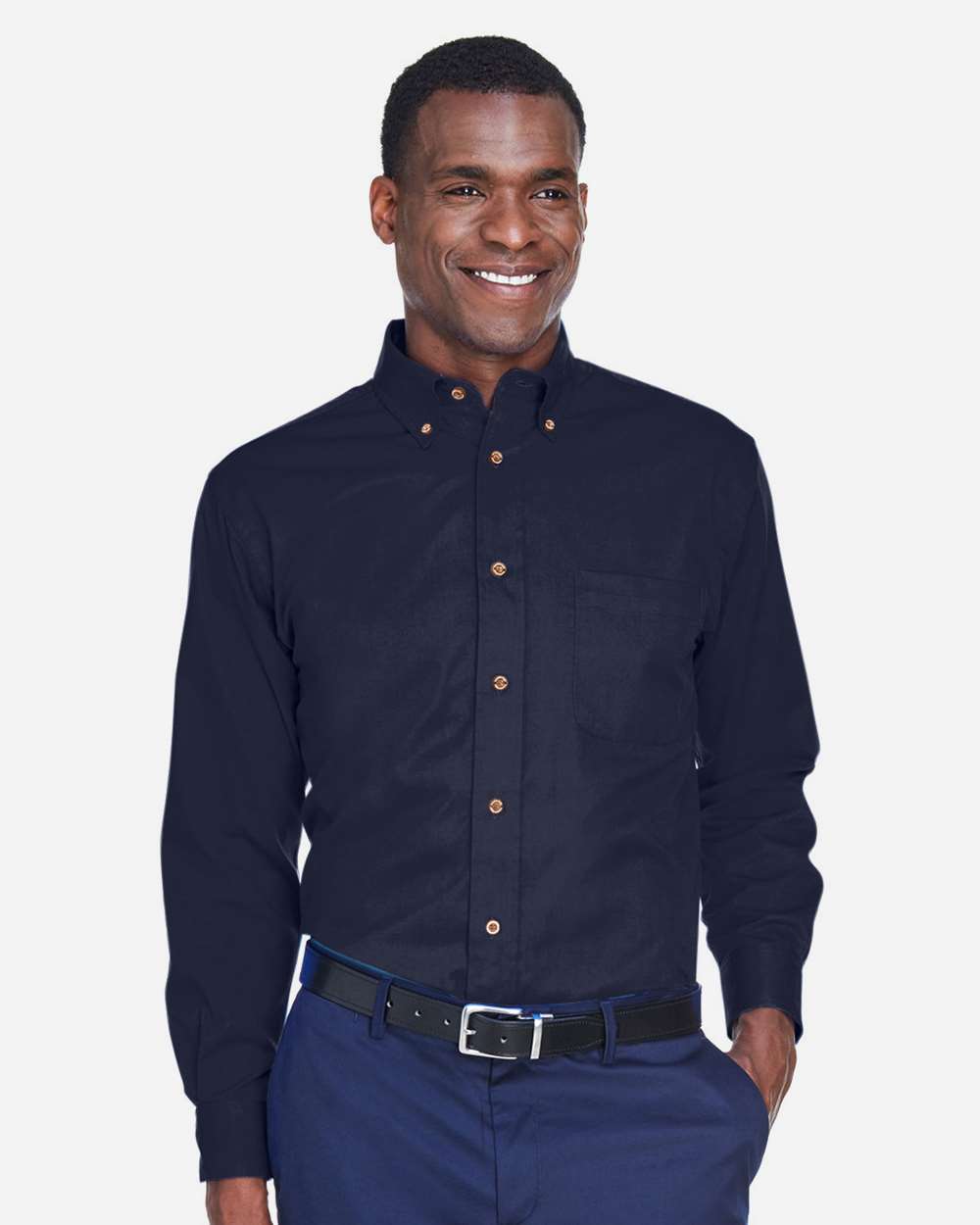 Men's Easy Blend™ Twill Shirt – M500 – Navy