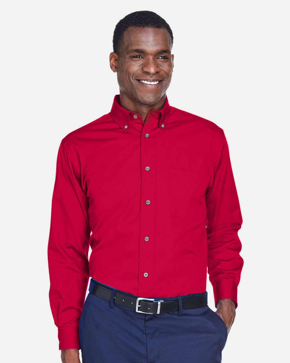 Men's Easy Blend™ Twill Shirt – M500 – Red