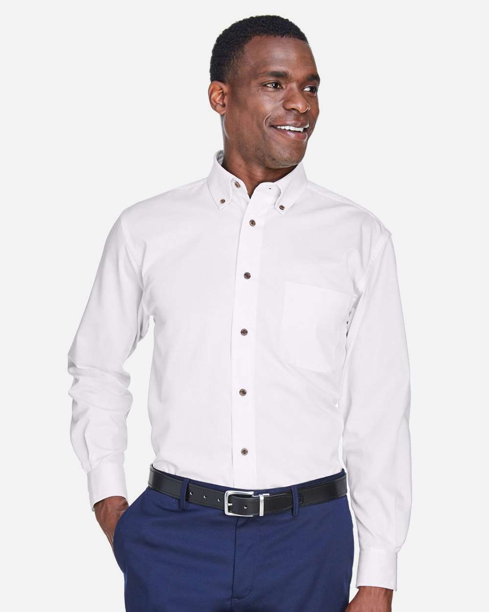 Men's Easy Blend™ Twill Shirt – M500 – White