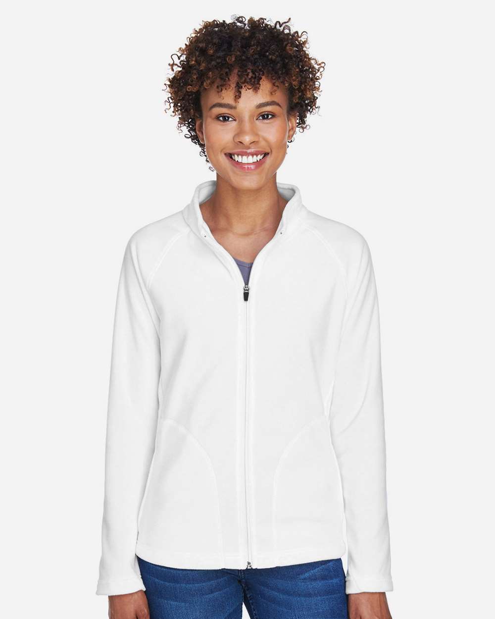 Women's Campus Microfleece Jacket – TT90W – White