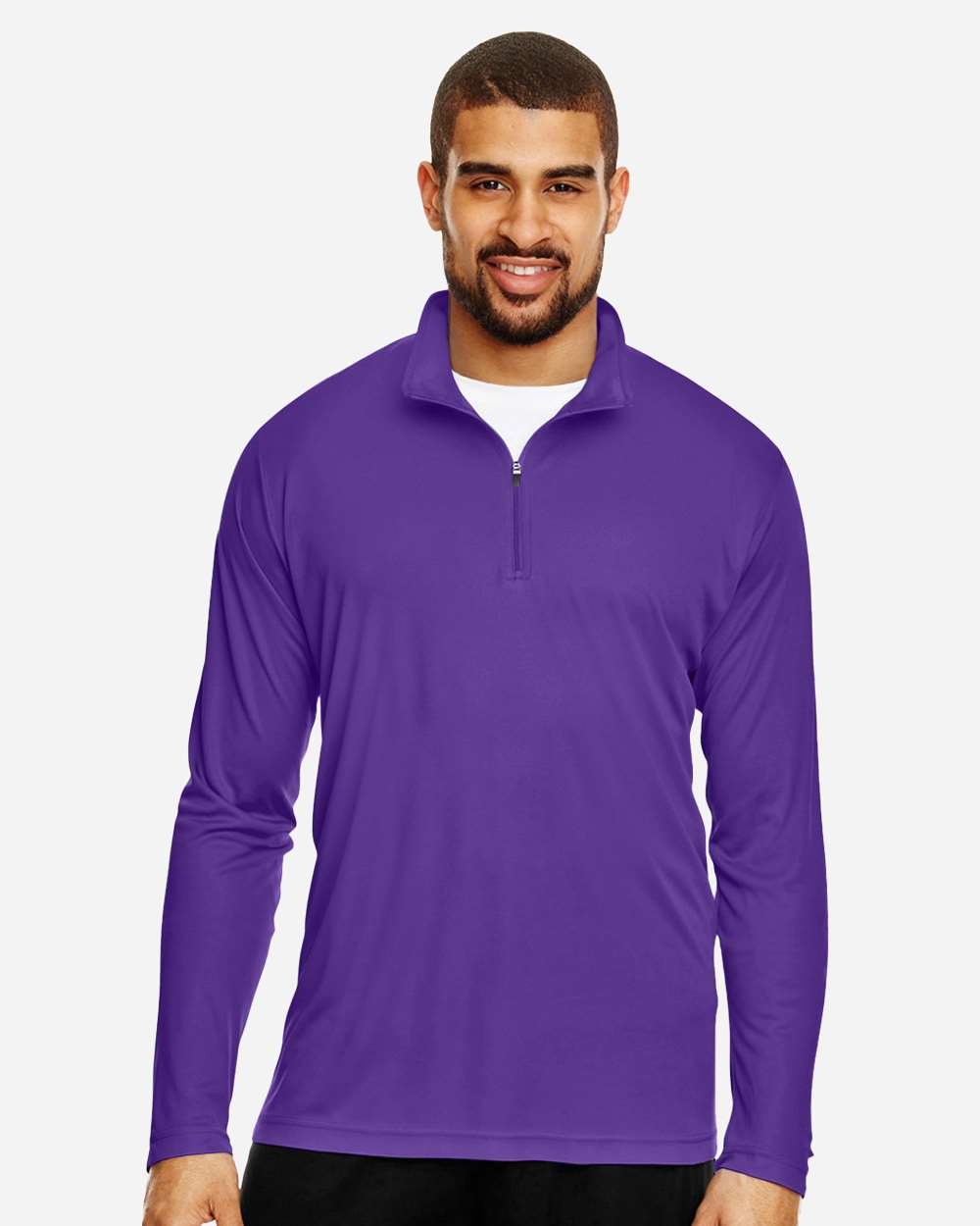Men's Zone Performance Quarter-Zip Pullover – TT31 – Sport Purple