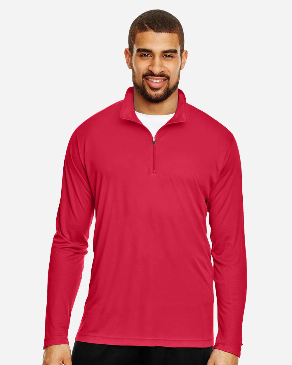 Men's Zone Performance Quarter-Zip Pullover – TT31 – Sport Red