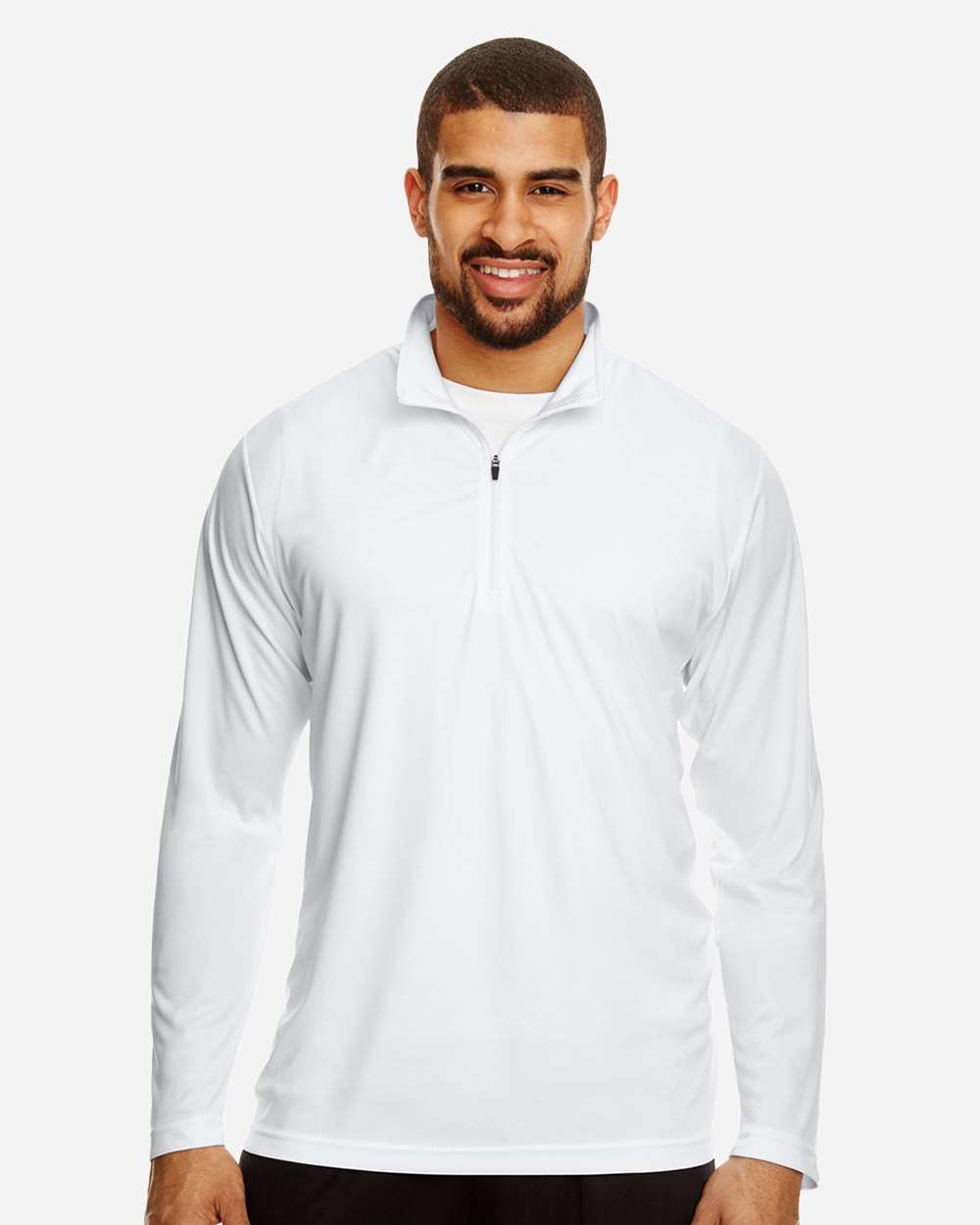 Men's Zone Performance Quarter-Zip Pullover – TT31 – White