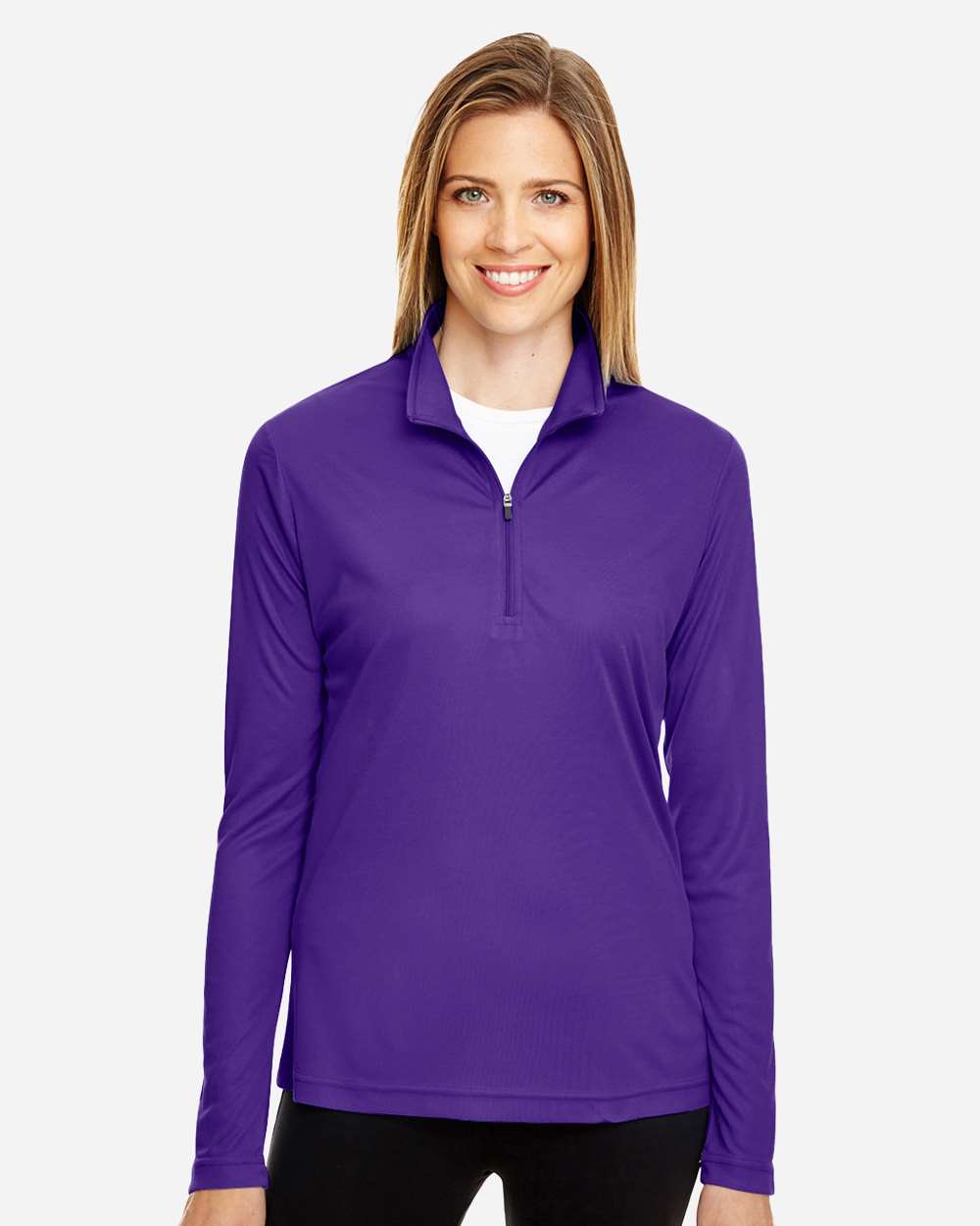 Women's Zone Performance Quarter-Zip Pullover – TT31W – Sport Purple