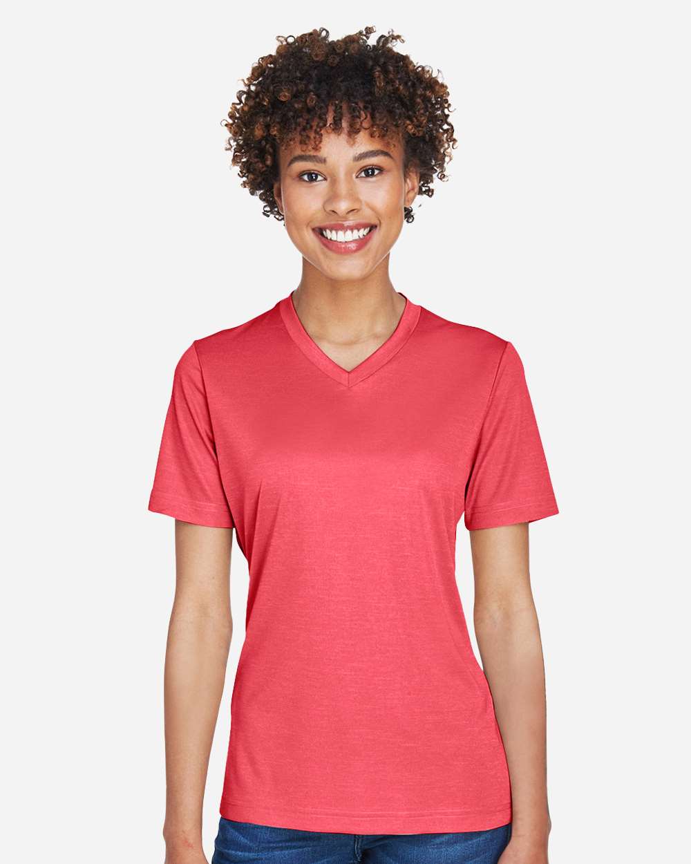 Women's Sonic Heather Performance T-Shirt – TT11HW – Sport Red Heather