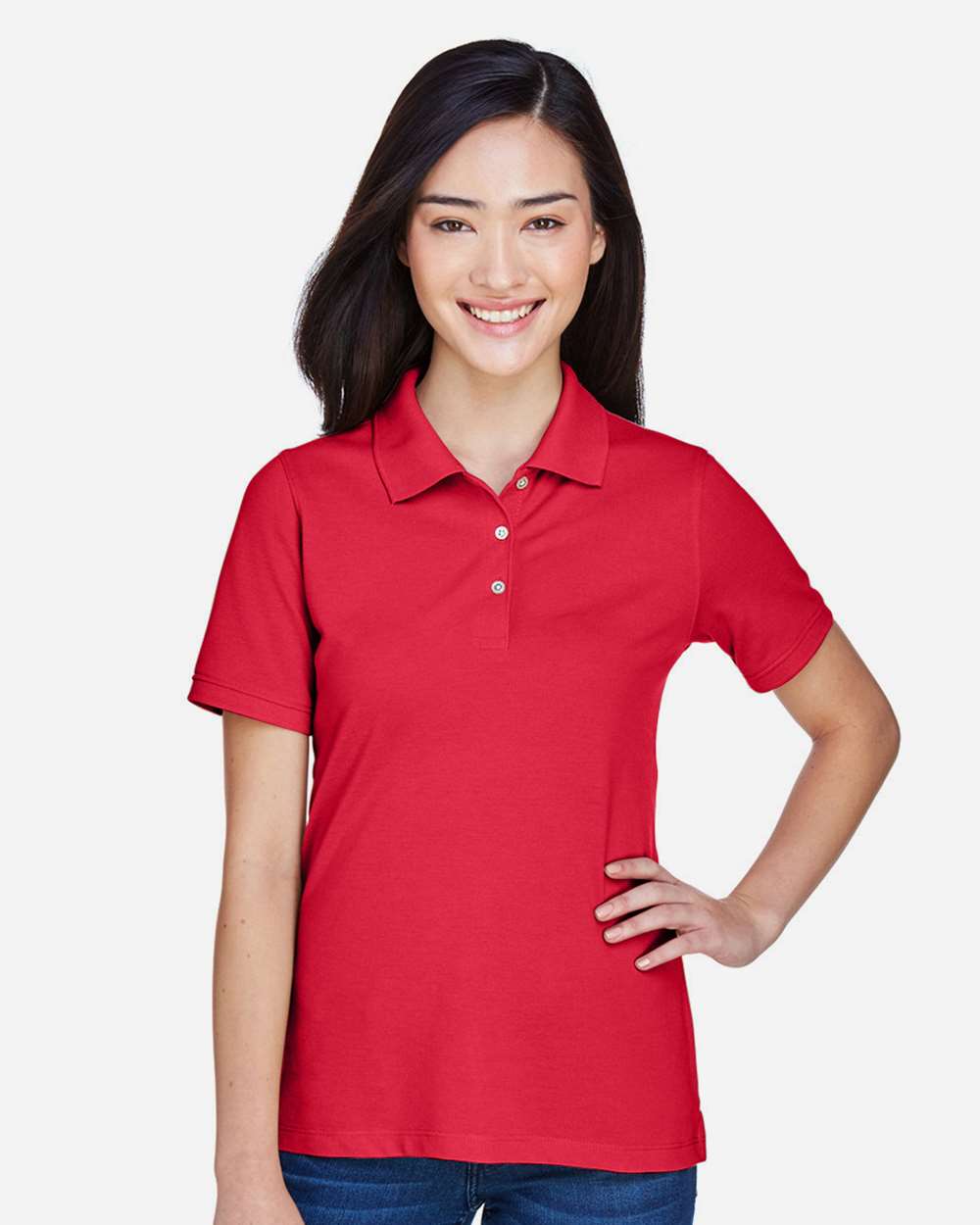 Women's Easy Blend Polo – M265W – Red