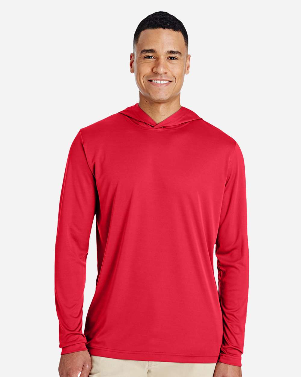 Men's Zone Performance Hooded T-Shirt – TT41 – Sport Red