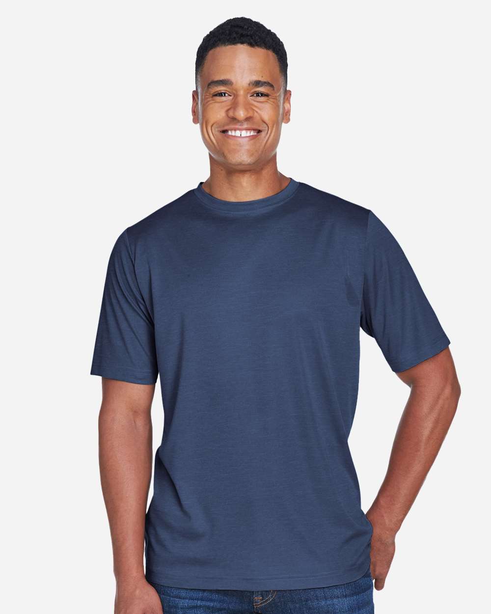 Men's Sonic Heather Performance T-Shirt – TT11H – Sport Dark Navy Heather