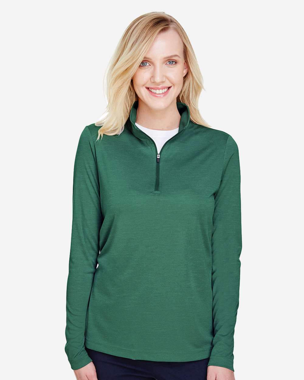 Women's Zone Sonic Heather Performance Quarter-Zip Pullover – TT31HW – Sport Forest Heather