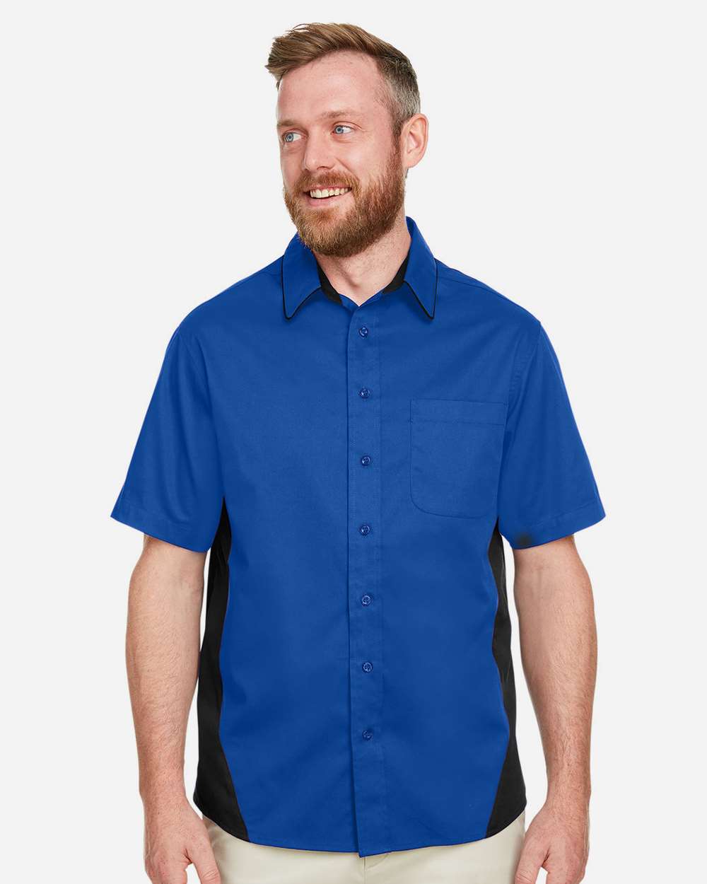 Men's Flash IL Colorblock Shirt – M586 – True Royal/ Black