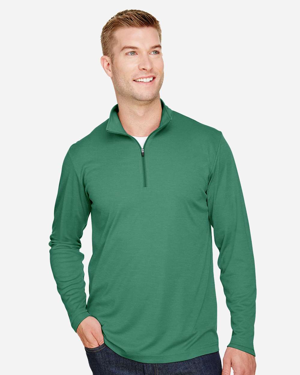 Men's Zone Sonic Heather Performance Quarter-Zip Pullover – TT31H – Sport Forest Heather