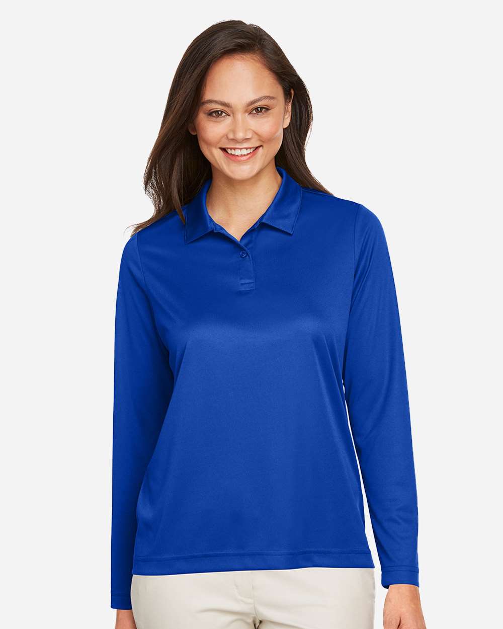 Women's Zone Performance Long Sleeve Polo – TT51LW – Sport Royal