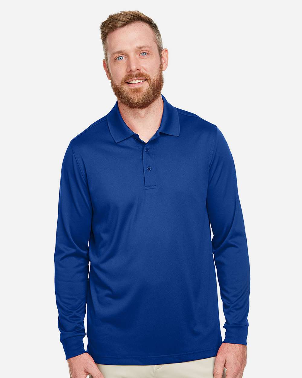 Men's Advantage Snag Protection Plus IL Long Sleeve Polo – M348L – True Royal