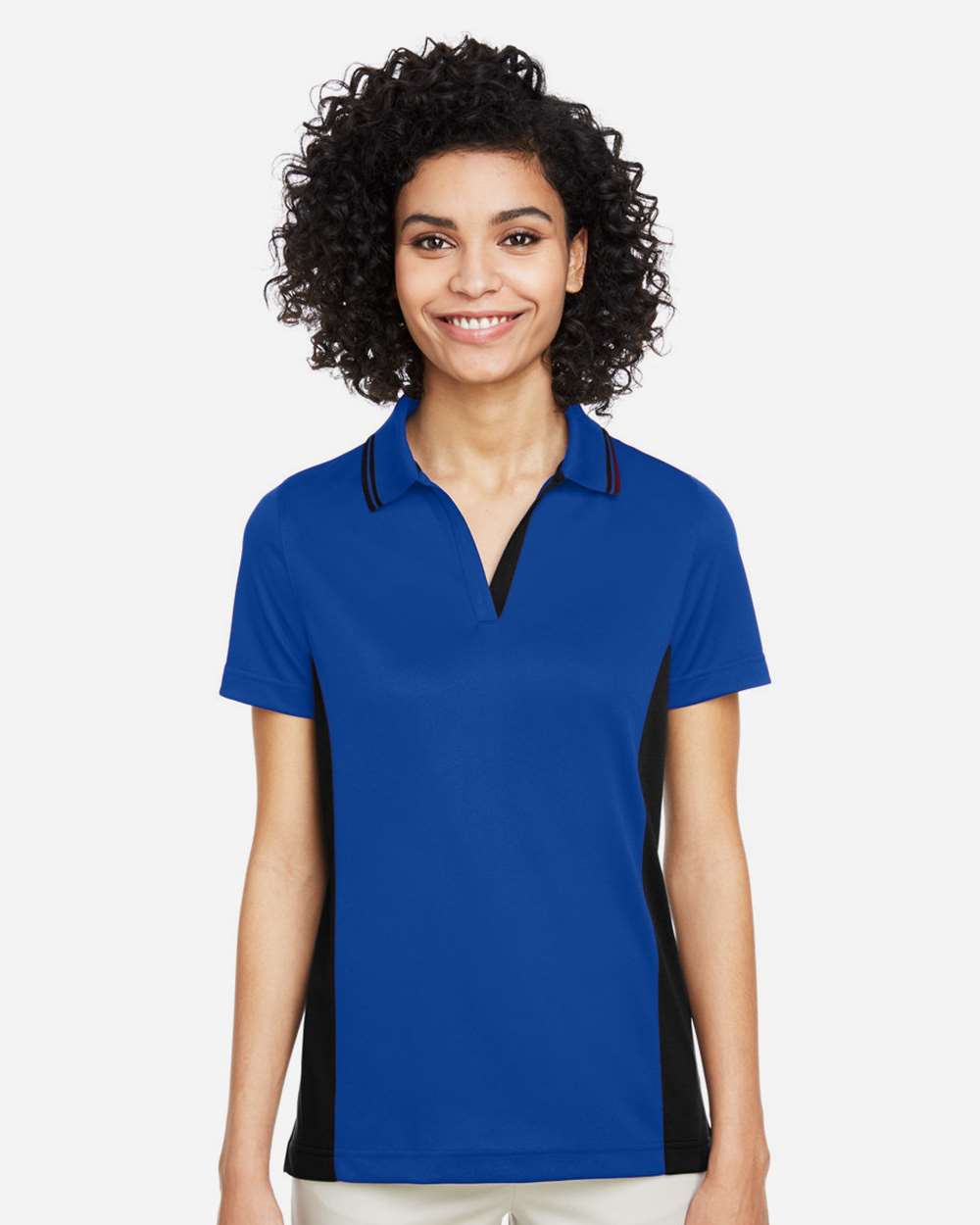 Women's Flash Snag Protection Plus IL Colorblock Polo – M386W – True Royal/ Black
