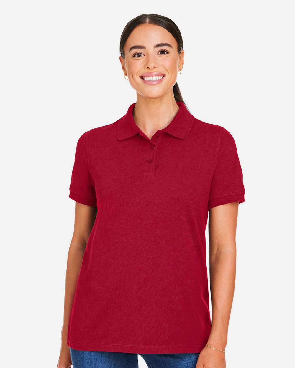 Women's Valiant Cotton Snag Protect Polo – M205W – Red