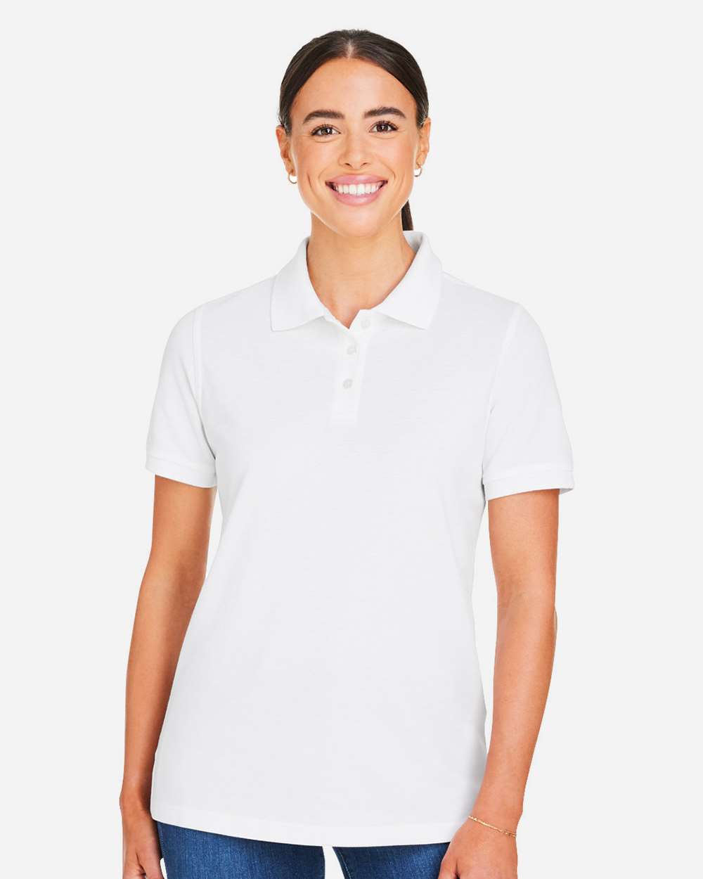 Women's Valiant Cotton Snag Protect Polo – M205W – White