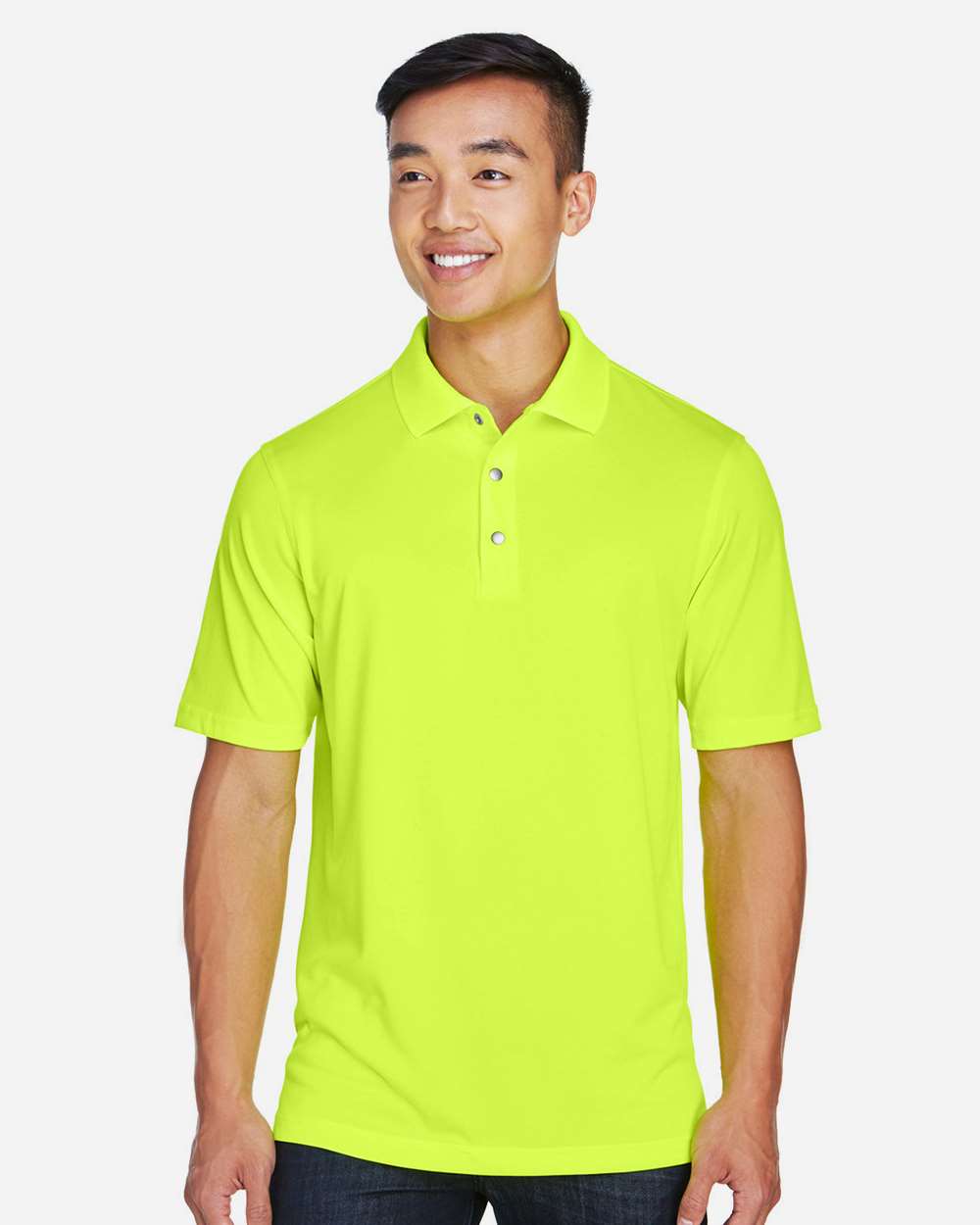 Men's Advantage Snag Protection Plus IL Snap Placket Polo – M345 – Safety Yellow