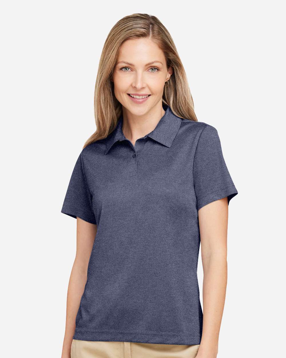 Women's Zone Sonic Heather Performance Polo – TT51HW – Sport Dark Navy Heather