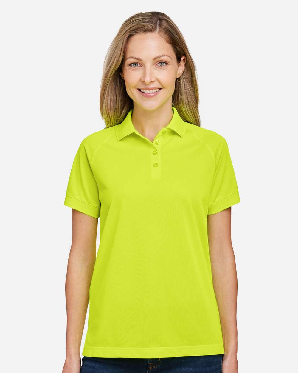 Women's Charge Snag and Soil Protect Polo – M208W – Safety Yellow