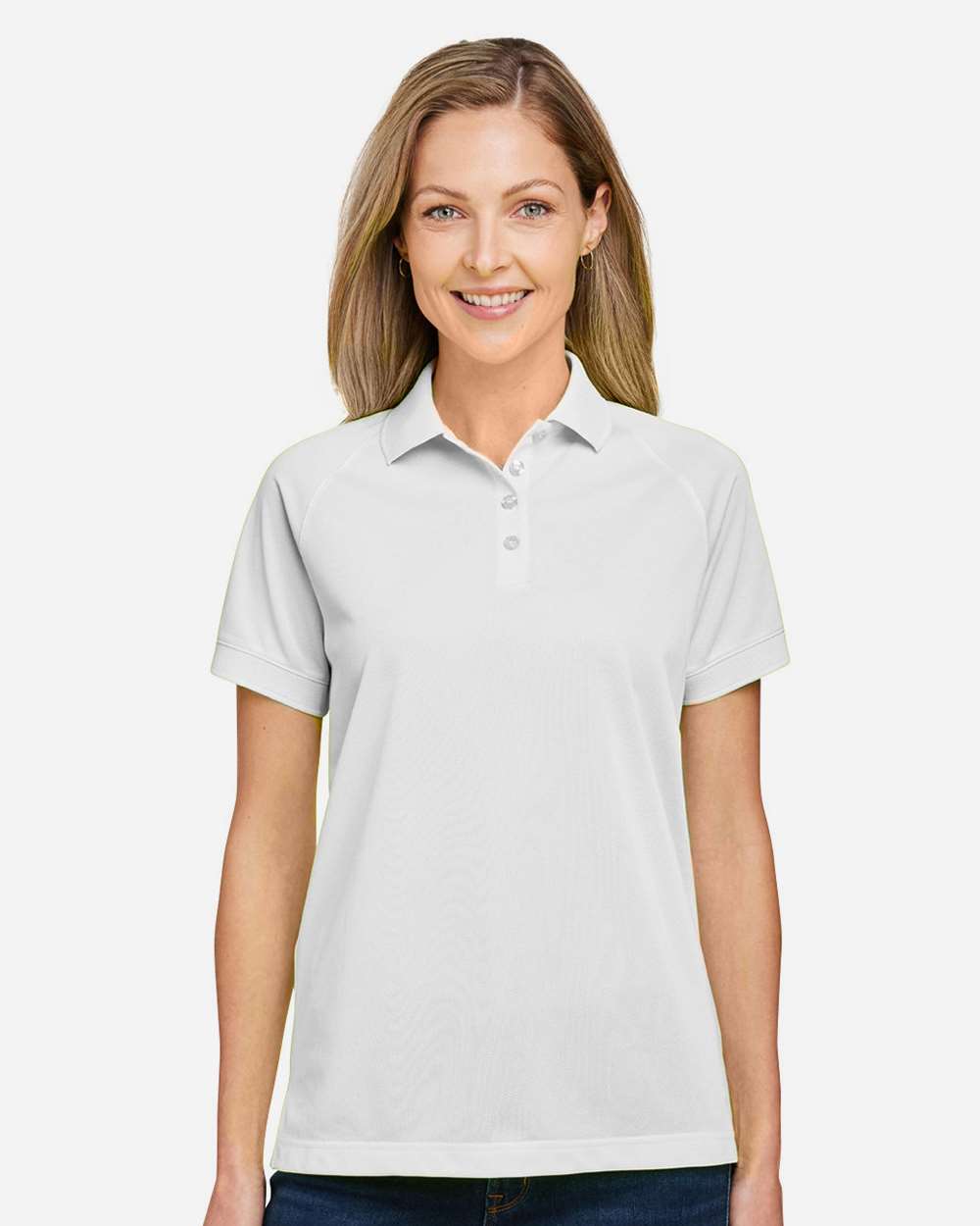Women's Charge Snag and Soil Protect Polo – M208W – White